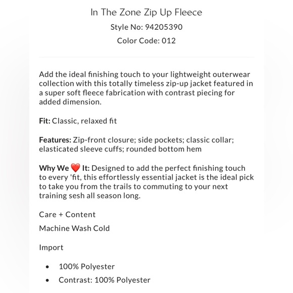 NWT Free People Movement In the Zone zip up fleece Beige & Pink Jacket RARE XL - Picture 5 of 6